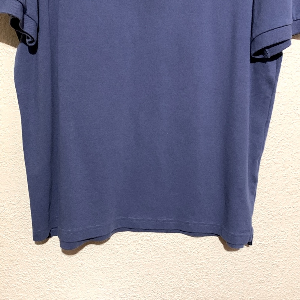 Nautica Men's Polo Shirt XL Stretchy Short Sleeve Pull Over LOGO Blue Cotton - Picture 2 of 13